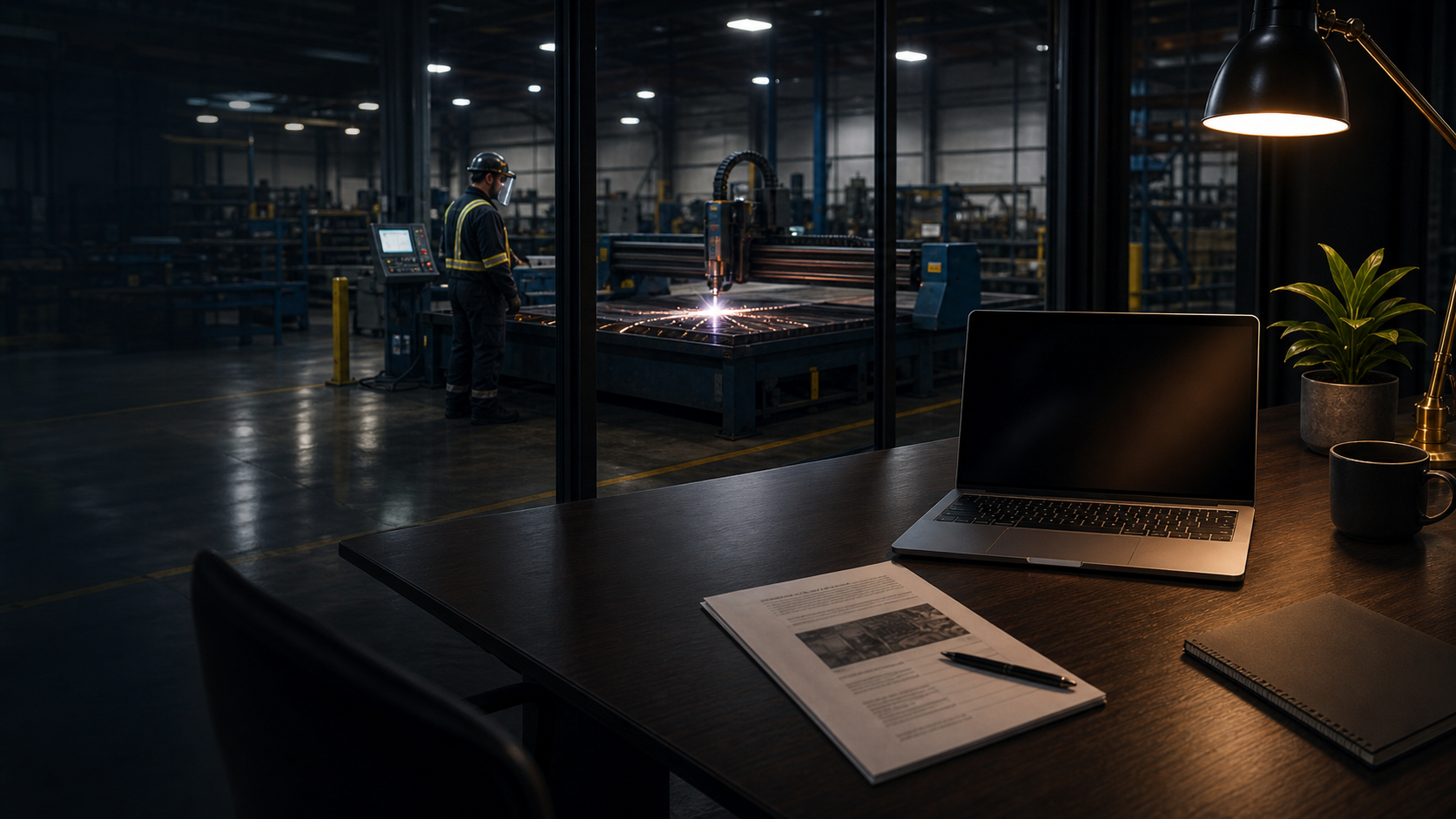 Shop floor used to show where workflow research starts
